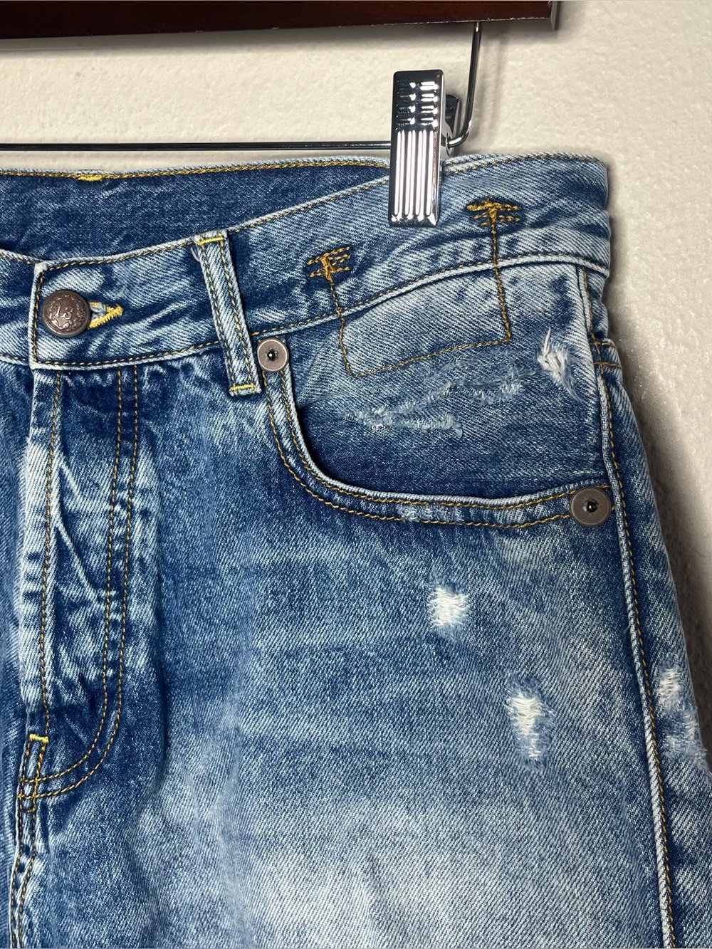 R13 Distressed Marky Drop Short in Bain Size 27 Streetwear Summer - Picture 5 of 13